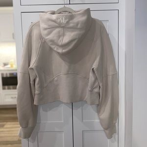 Lululemon oversized half zip hoodie white opal